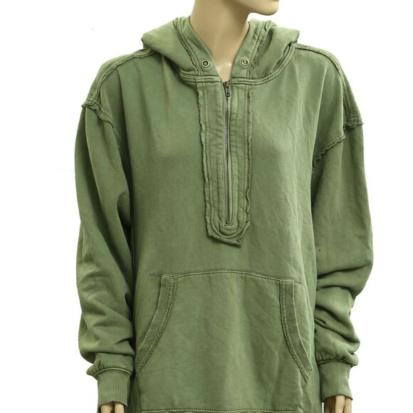 Free People North Sweatshirt Hoodie Tunic Top Oversized Slouchy Cotton M 283700 - Picture 8 of 11